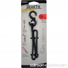 NITE IZE Clippable Gear Tie,Blk,12 In. L GLC12-01-R3 553281707